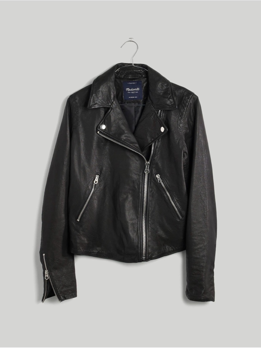 Madewell Women’s Washed Leather Motorcycle Jacket